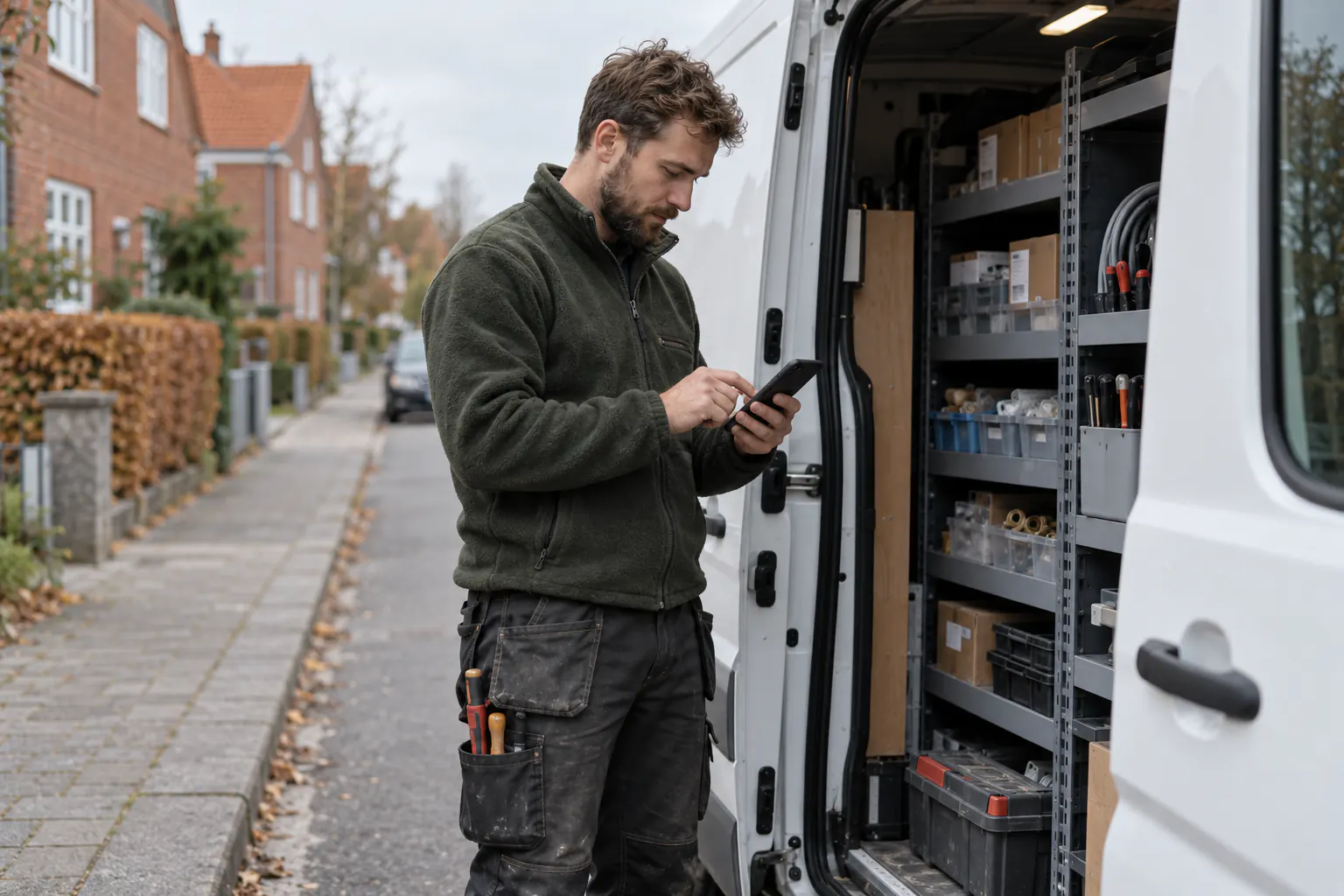 Ordrer, servicebiler og regnskab til håndværkere — i ét system
