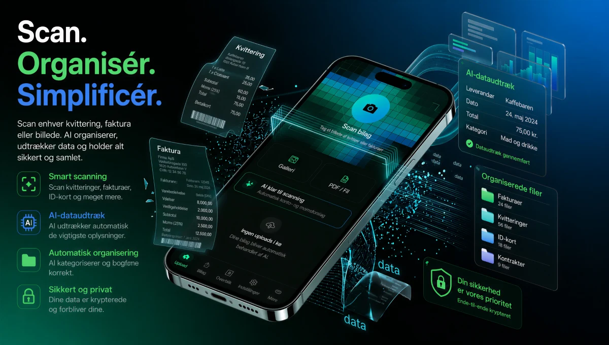 Crator mobilapp — scan kvitteringer og se autopilot-feed på iOS og Android
